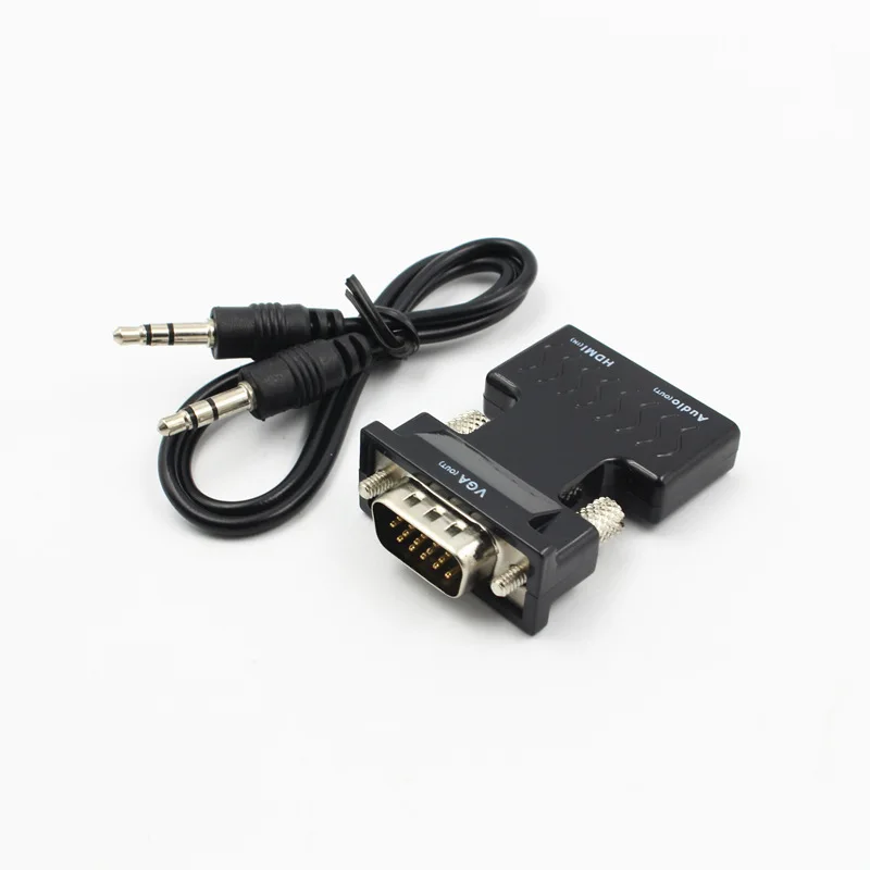 Преобразователь 1080P HDMI мама VGA папа с аудиоадаптером Поддержка выхода сигнала для