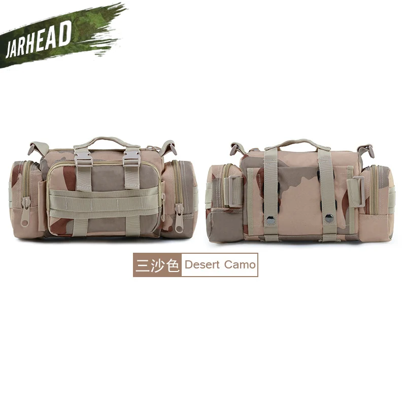 DesertCamo Высокое качество военный тактический рюкзак для наружного использования поясная сумка Mochilas Molle походная сумка 3P нагрудная сумка - Цвет: DesertCamo