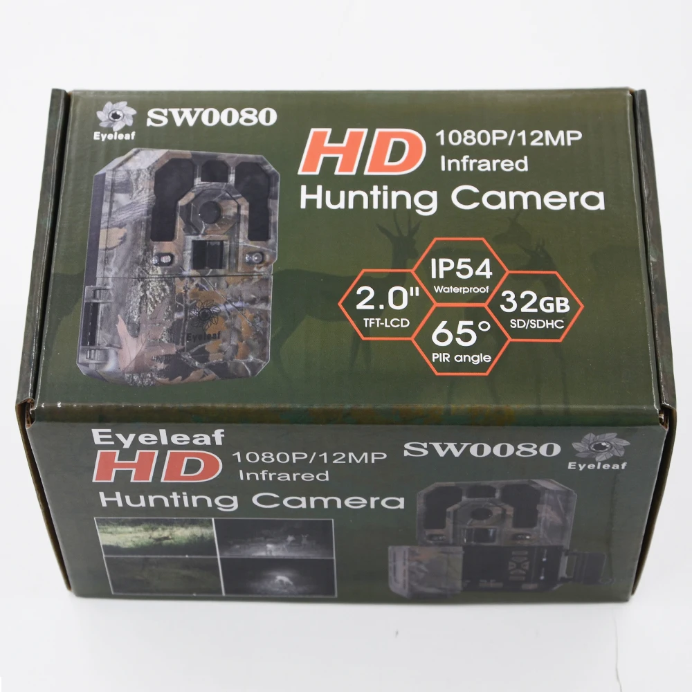 Фотоловушка Eyeleaf цифровая фотоловушка 12 Мп HD 1080P нм светодиодсветодиодный камера