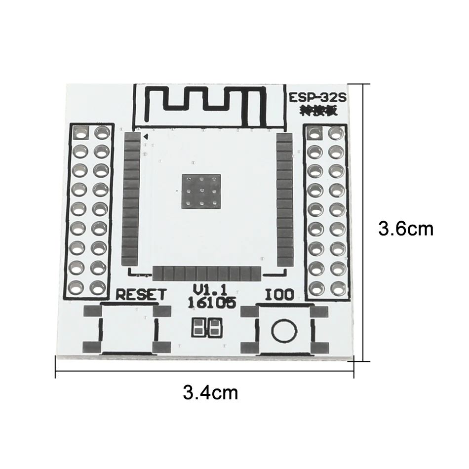 Адаптер ESP32 ESP32S Базовая плата IO модуль преобразователя Pinboard с 4 рядами штифтов для