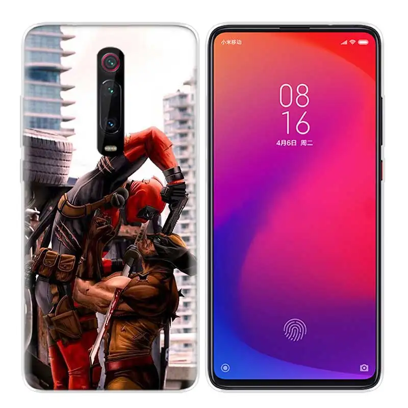 Силиконовый чехол для Xiao mi Red mi K20 Pro K20Pro Note 5 6 7 7A 6A mi A2 A1 8 Lite 9 S2 Pocophone F1 Deadpool Dead Pool Funny