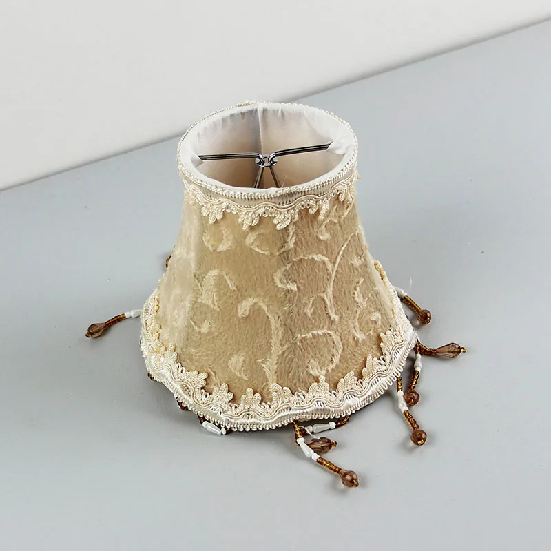 Фланелевая лампа с бусинами тканевый абажур чехол для лампы зажим|lampshade cover|cloth