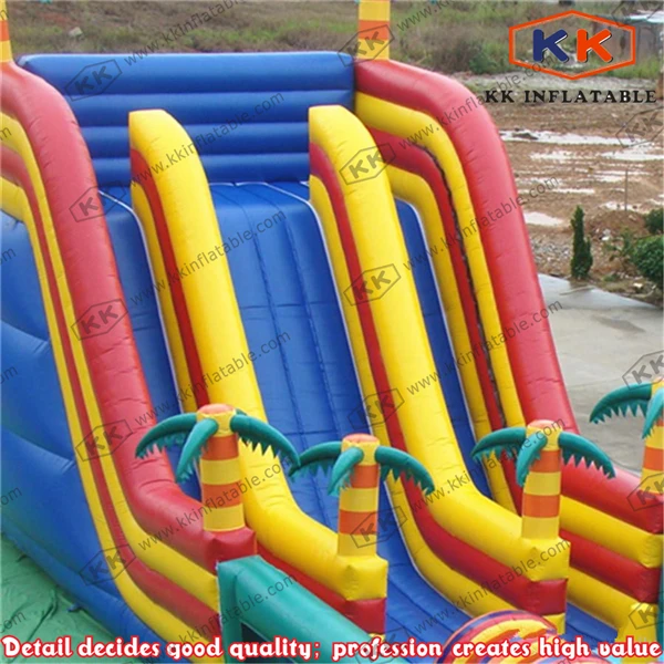 Надувная сухая горка в джунглях для детских джампевечерние|inflatable dry slide|slides for