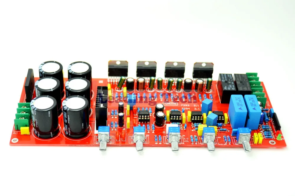 YJ TDA7294 2 1 Плата усилителя и UPC1237Speaker Защита 2*80 Вт + 160 сабвуфер | Электроника