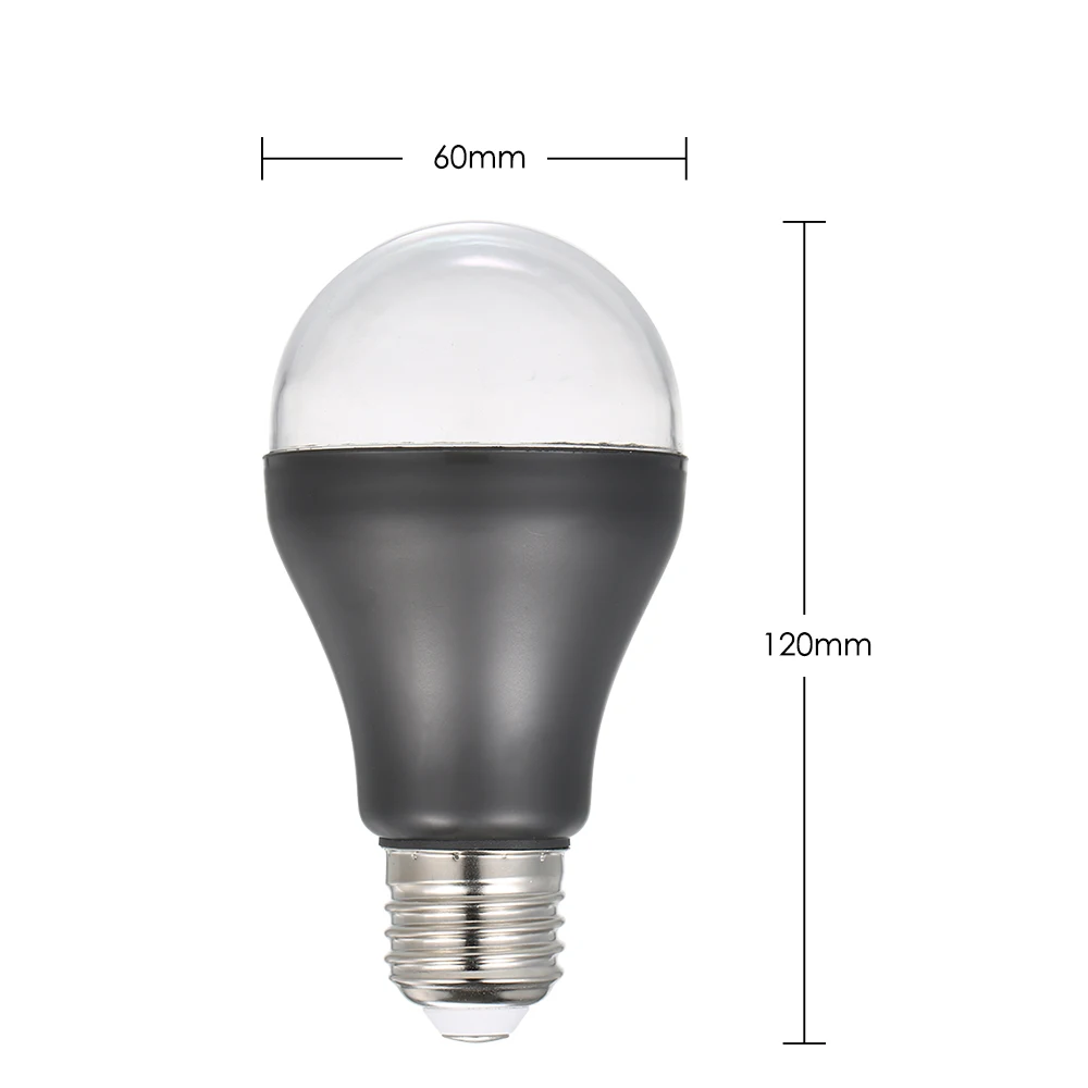 УФ светильник лампа светодиодная с цоколем E27 7 Вт 25 светодиодов 365 нм|light bulb|uv light