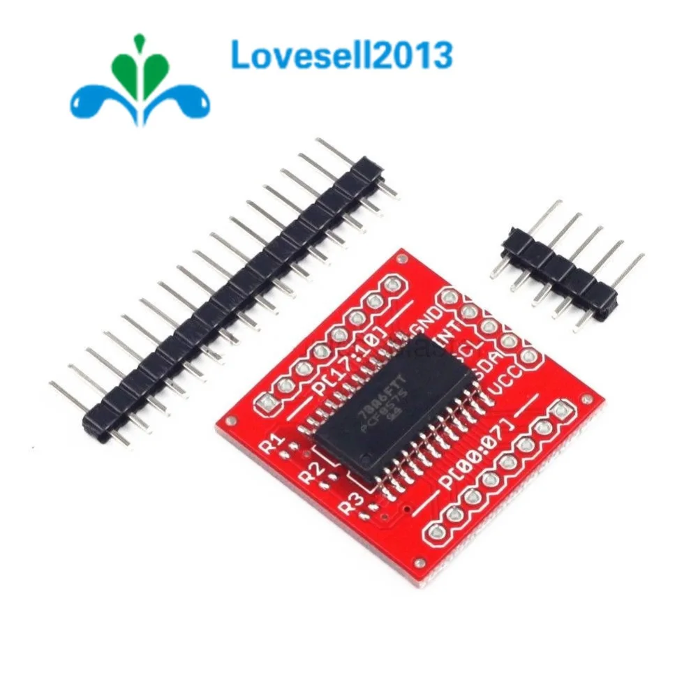 Удлинительный модуль PCF8575 PCF8575C IIC I2C I/O 16 битный 400 кГц SMBus порты для Arduino 1 комплект| |