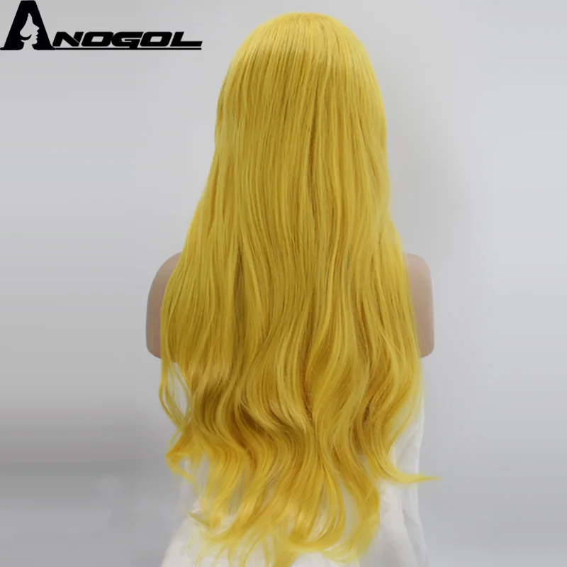 Женский парик для косплея Anogol из высокотемпературного волокна с длинными
