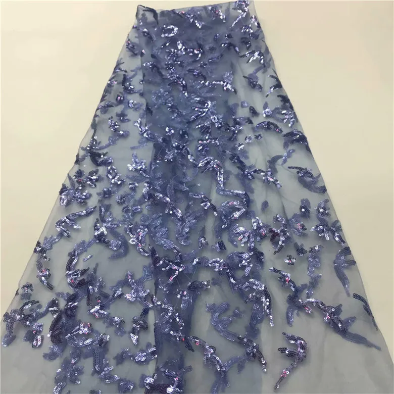 Новейший стиль 2019 африканская кружевная ткань с блестками нигерийский Свадебный