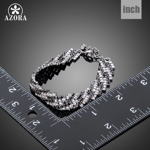 Азора модные женский полный комплект одежды из черной и бесцветными крошечные с