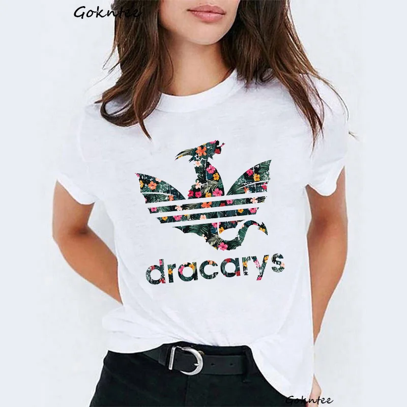 x50330 Dracarys Футболка женская мама драконов белая с принтом vogue Футболка camiseta летние топы dracarys Винтажная Футболка femme mujer - Цвет: x50330