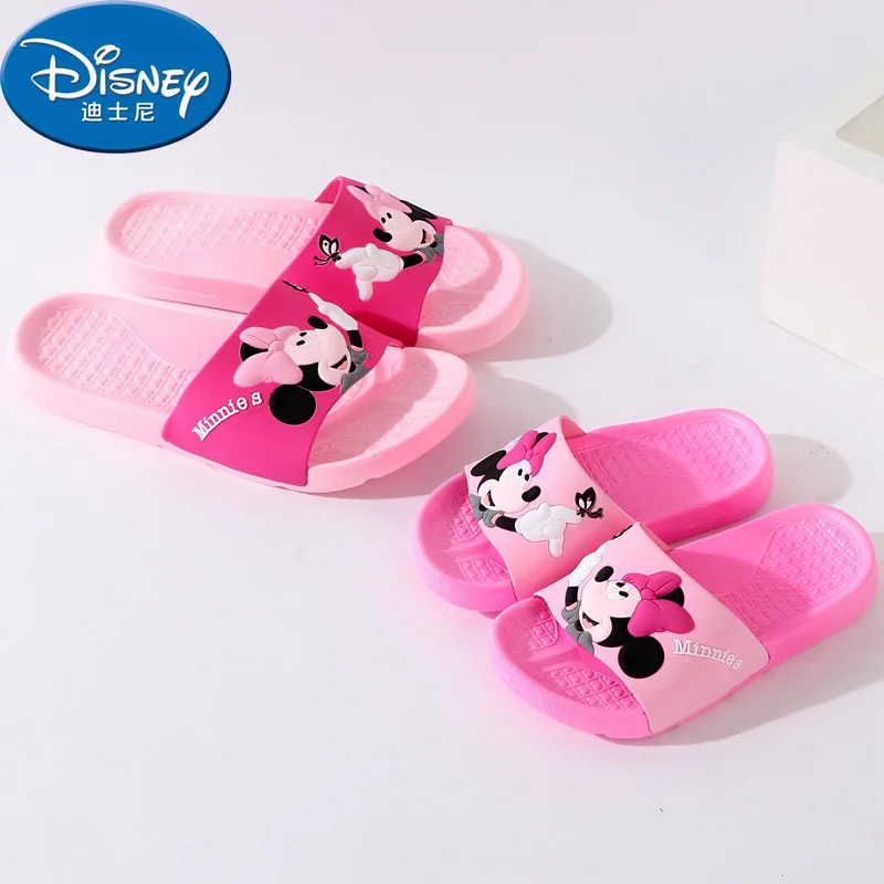 Тапочки для мамы и дочки Disney летние тапочки дома Нескользящие ванной девочек