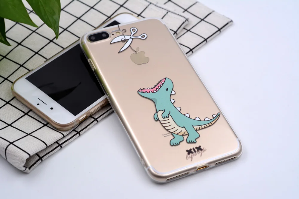 XIX чехол для iPhone 11 Pro Чехол 5 5S 6, 6 S, 7, 8plus X XS Max милый динозавр для чехла iPhone 7 чехол из мягкого ТПУ для iPhone XR чехол
