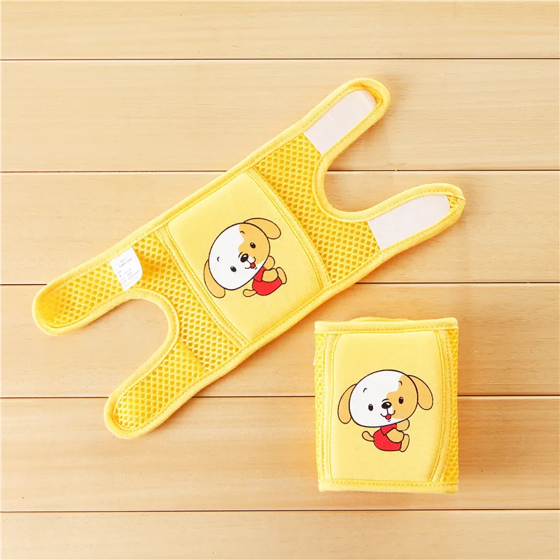 Puppy Yellow Детский наколенник Малыш безопасности сканирование локоть подушки Младенческая малышей для ног согревающий до колена Поддержка протектор Регулируемый Детские наколенники колодки - Цвет: Puppy Yellow