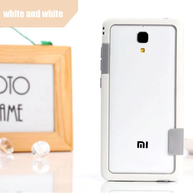Kolpler TPU case bumper for xiaomi mi4 Anti-Knock frame two-color border Soft Protection Silicone cover | Мобильные телефоны и