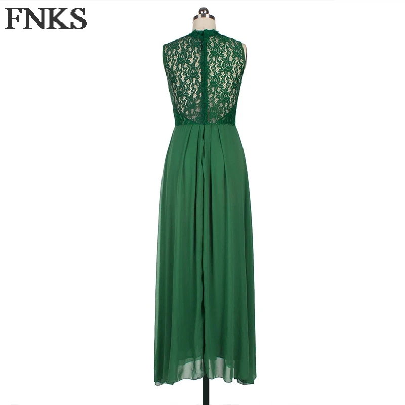 Дешевые Темно-Синий Вечерние Платья Длинные Кружева Рукавом Элегантный Шифон