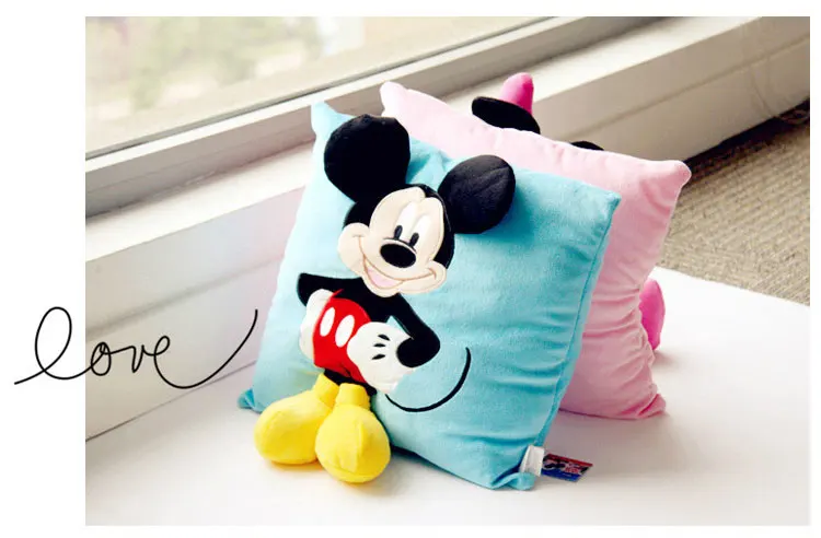 Disney 1 шт. 38X34 см 3D Дисней мультфильм Минни Микки 45 см x 45 см наволочка наполнение подарок на день рождения моющийся пружинный
