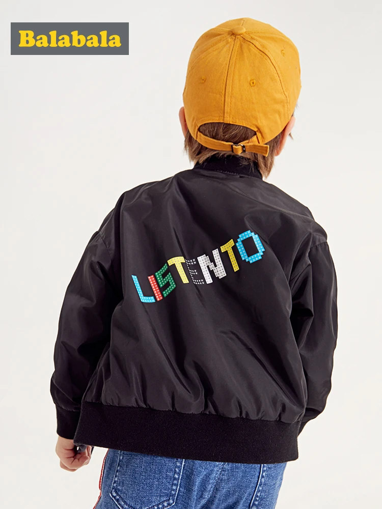 Balabala/Детская толстовка с капюшоном на молнии принтом для мальчиков Куртка