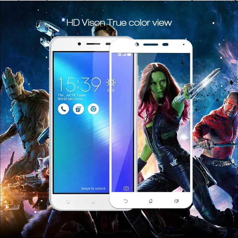 Закаленное стекло для ASUS ZenFone 3 MAX ZC553KL X00D, Защитное стекло для телефона Для Zenfone 3 Max ZC553KL, полное покрытие
