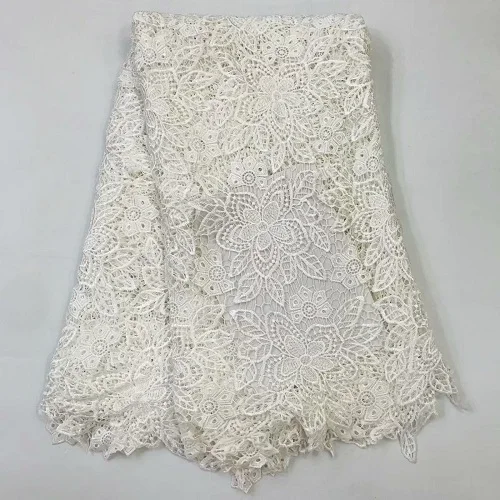 Yellow ColorHigh quality African guipure lace fabric for sewing african cord fabric.Water soluble Nigerian wedding | Дом и сад