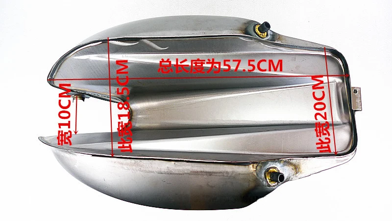 DIY танки мотоцикл голые металлические топливные баки Мотоцикл Скутер Ретро ремонт сырой металлический масляный бак Неокрашенный 17-18L