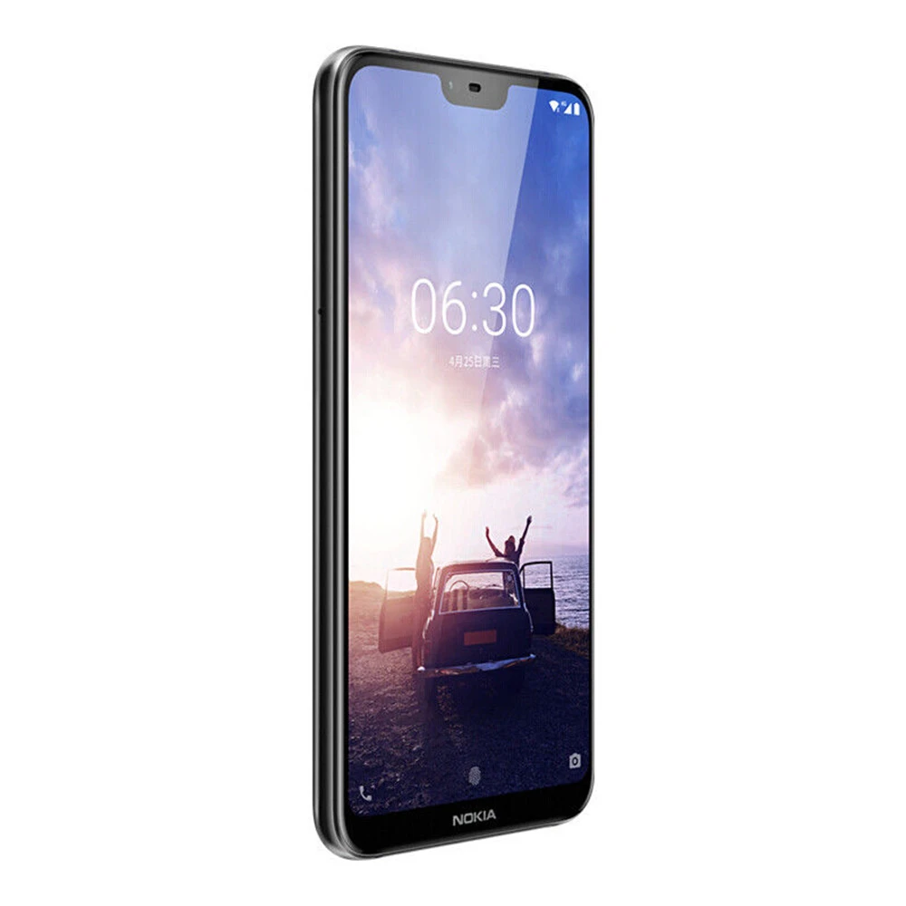 Nokia X6 TA-1099 ram, 4 ГБ/6 ГБ rom, 64 ГБ, две sim-карты,, Android, мобильный телефон, LTE, GSM, 5,8 дюймов, двойной, 16 МП, четыре ядра, отпечаток пальца