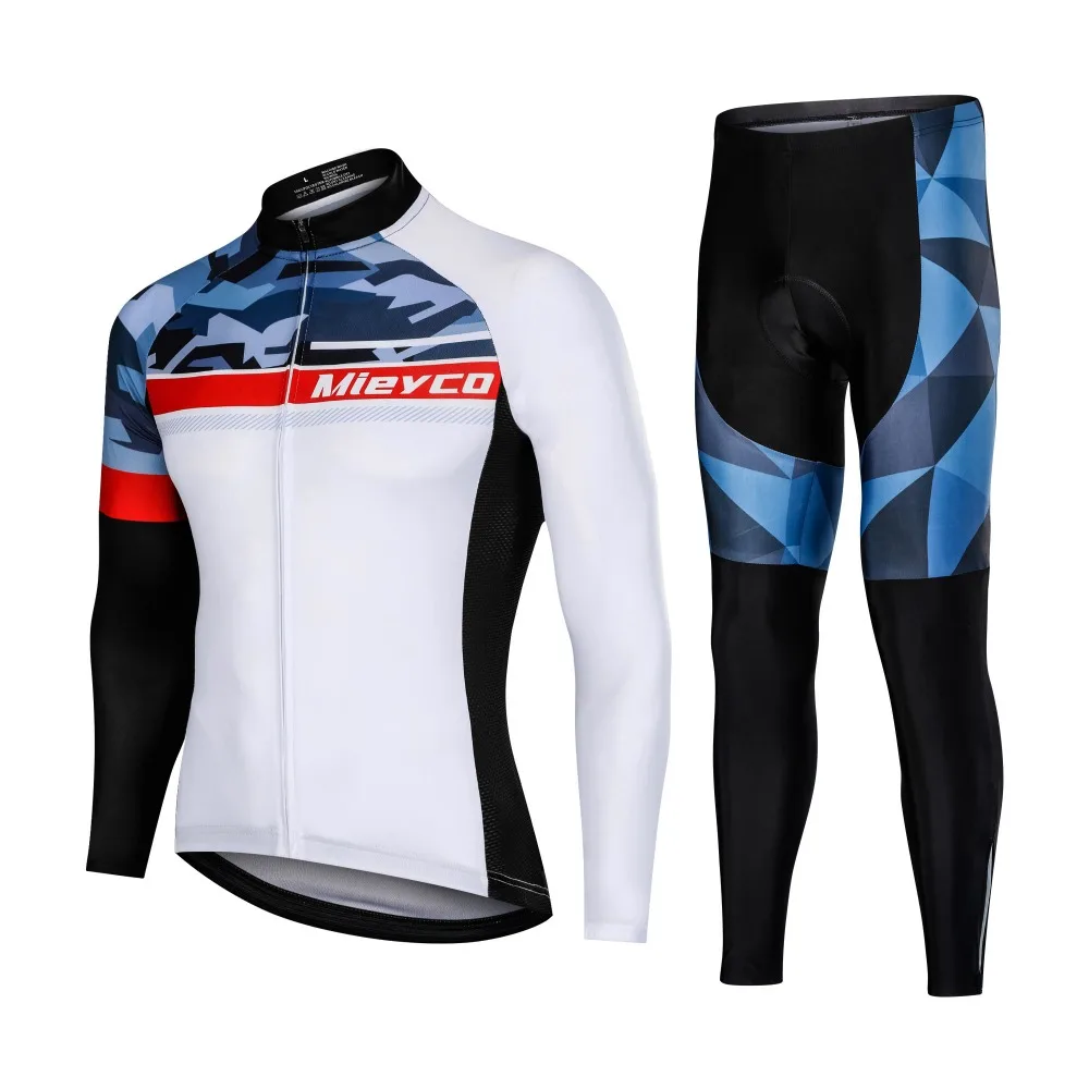 

2021 Pro Cycling Jersey Long Sleeve Mountain Bicycle Cycling Clothing Quick Dry Breathable MTB Bike Maillot Ciclismo Sporty Set