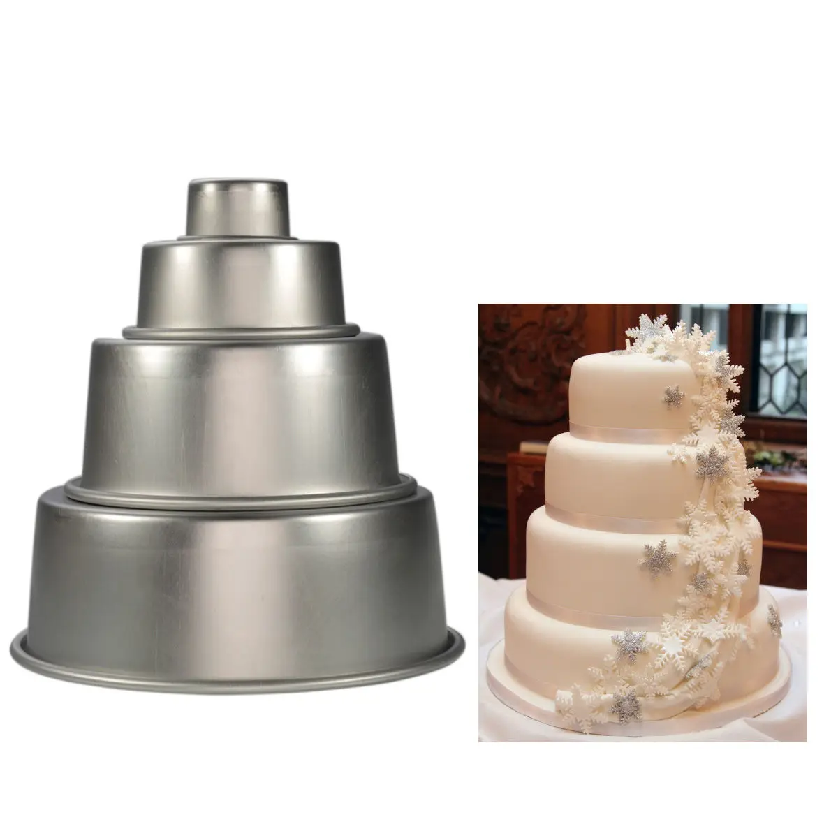 2 &quotалюминиевая съемная нижняя круглая форма для выпечки торта сковорода