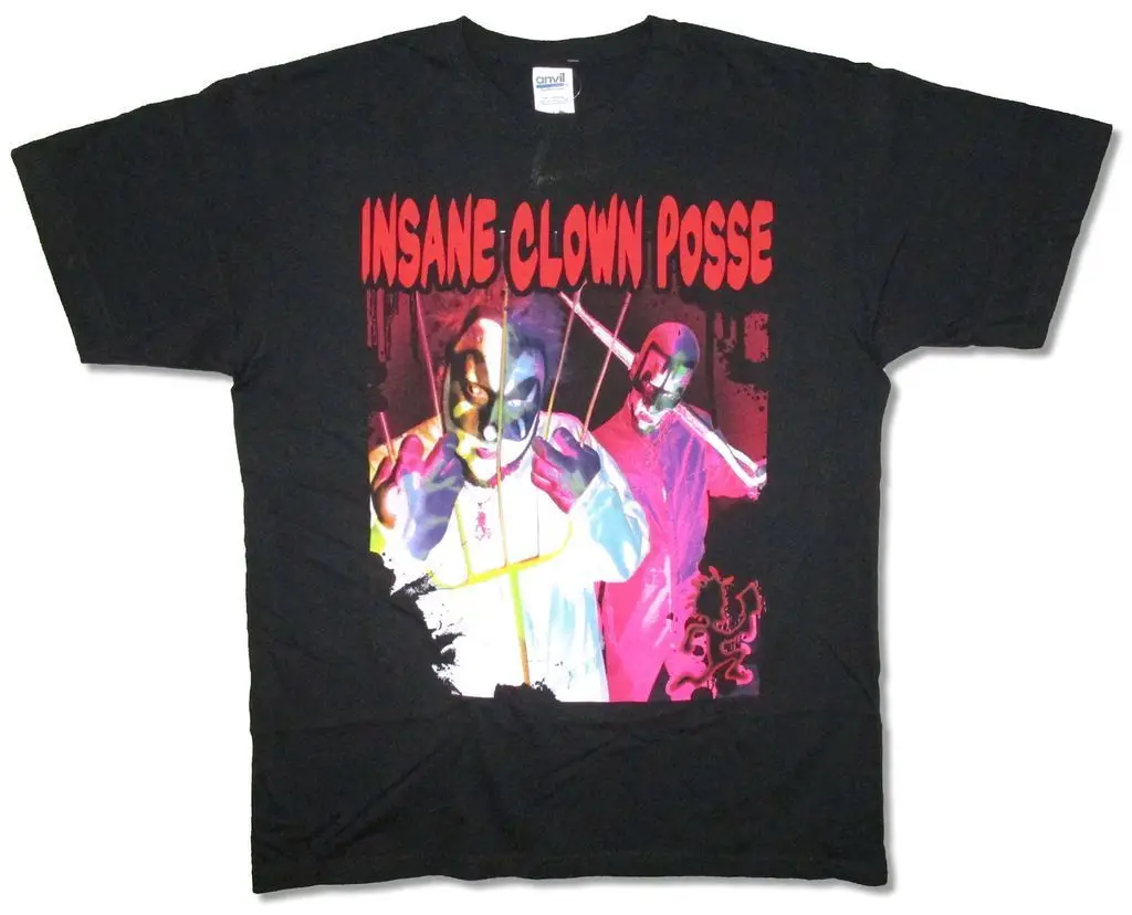 Omen Тур 1997 Juggalo Insane Clown Posse Черная Футболка Новый Официальный ПМС |