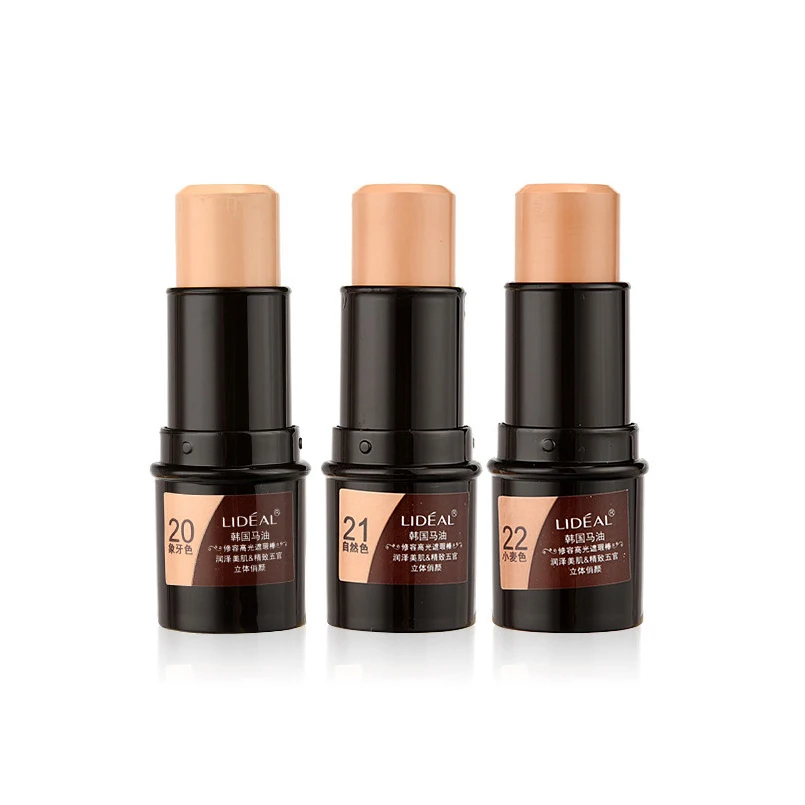 Новый бренд база для лица макияж Multi палку читая &amp Contour 3 цвета Осветляющий