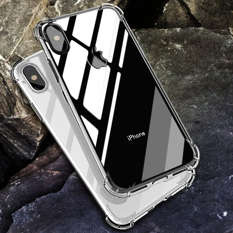 SIANCS для Apple iPhone X 10 чехол бампер Ультратонкий корпус Прозрачная подушка