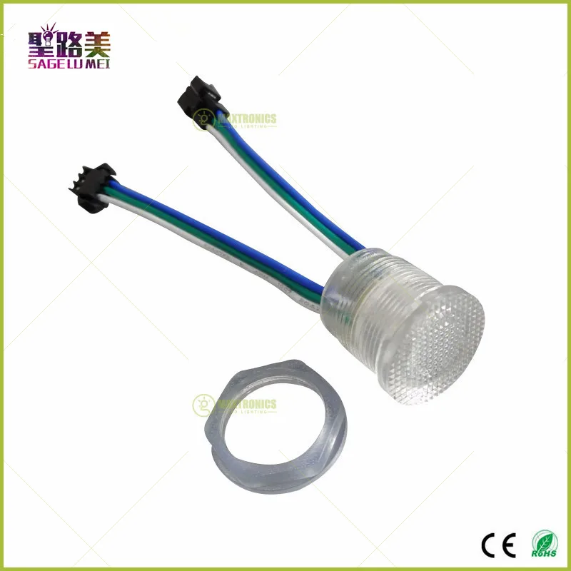 Лучшая цена WS2811 IC светодиодный пиксельный строковый модуль DC5V водонепроницаемый WS2811 Светодиодный пиксельный Точечный светильник диаметр 20 мм SMD5050 RGB