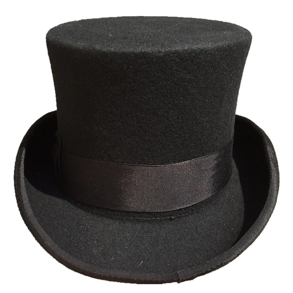 Classic Men's Wool Felt Wide Brim Fedora Gangster Mobster Hat  -MANY COLORS