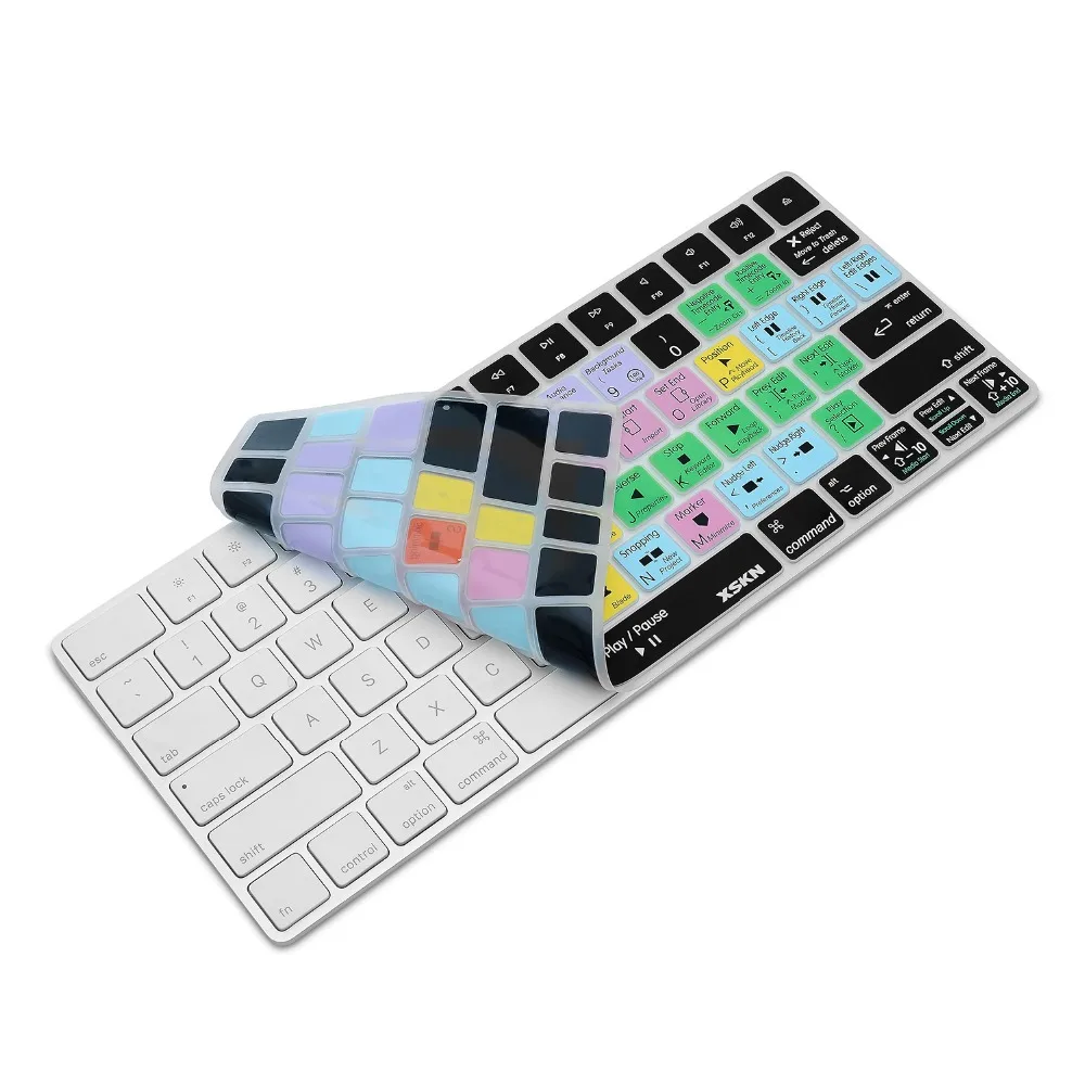 XSKN для клавиатуры Logic Pro X, для Apple iMac, волшебная клавиатура, логика, английские ярлыки, горячие клавиши, силиконовая смарт-наклейка