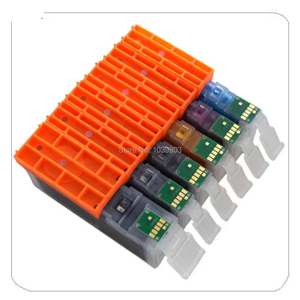 6Pk совместимый чернильный картридж PGI-570 PGI570 CLI 571 чернила для Canon PIXMA MG7750 MG7751 MG7752 MG7753