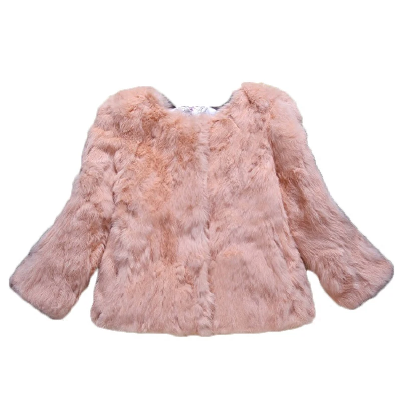 Plus size S - 6XL real rabbit fur jackets women O neck whole skin coats genuine leather outerwear custom make | Женская одежда