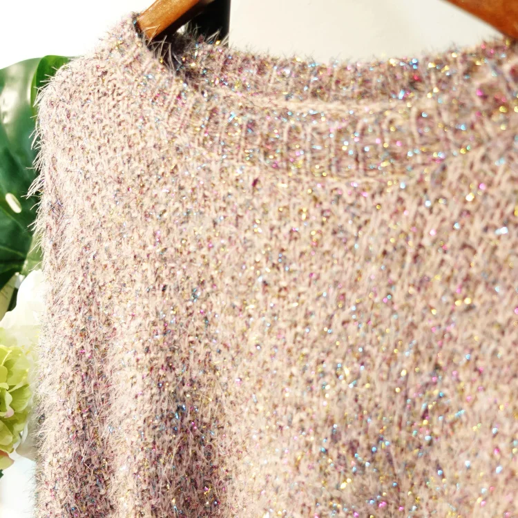 Hot Bright Color Women's Crew Neck Sweater Spring Long Sleeve 2 Colors One Size Sweaters Feminine Knit Pullovers | Женская одежда