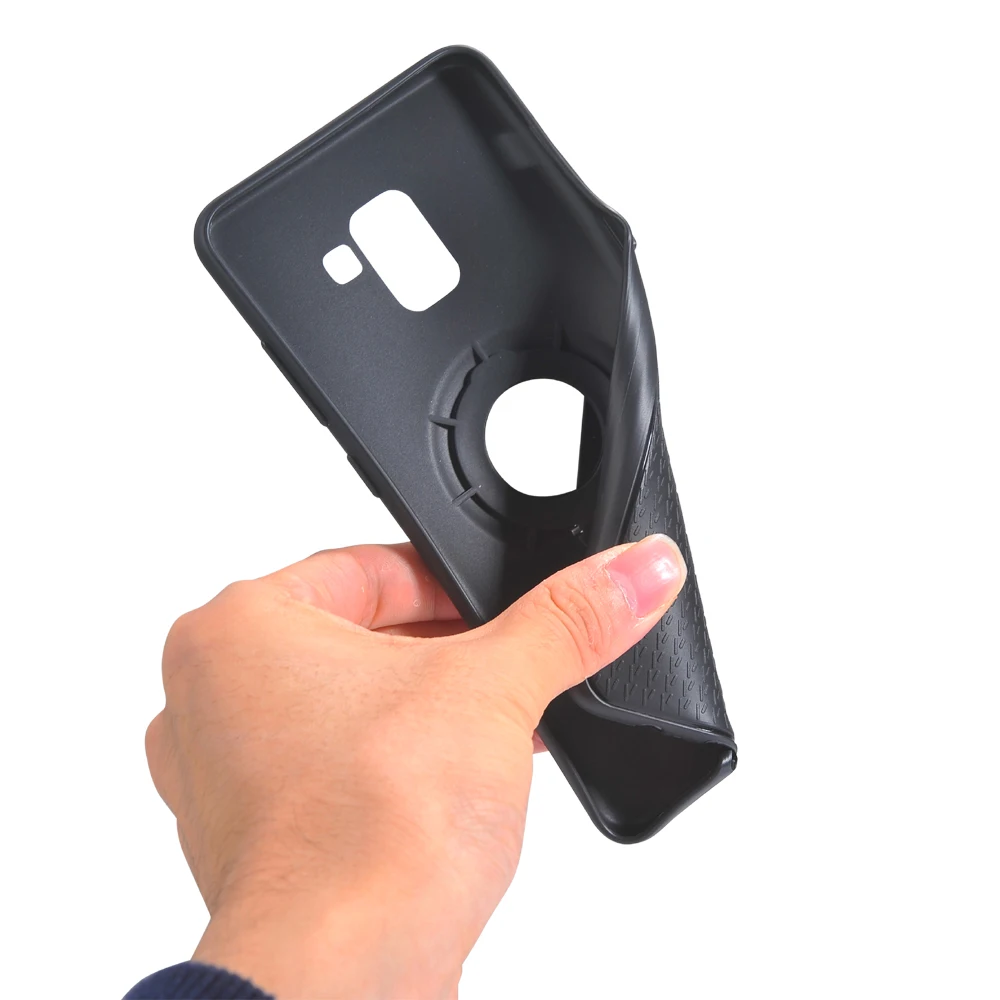 Shockproof Case for Samsung Galaxy A5 2018 Car Holder Stand Magnetic Bracket Finger Ring Cover Soft TPU Silicone Phone Bag Capas |