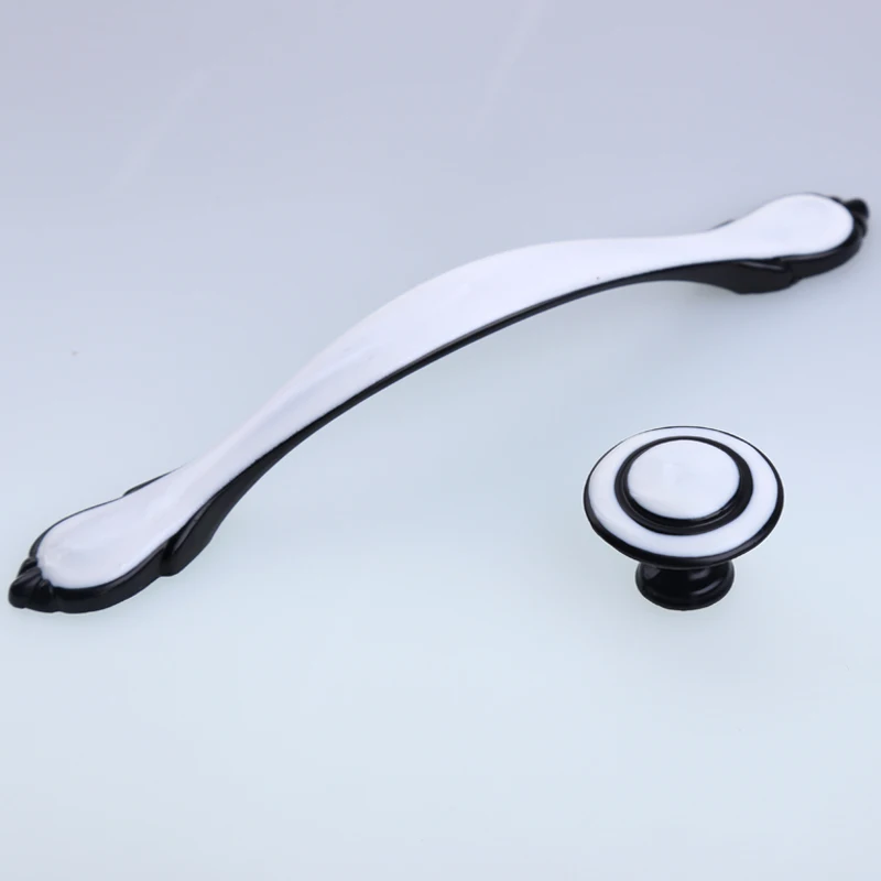 128 мм современный простой черный белый тумба кухонного шкафа дверные ручки 32 ящик