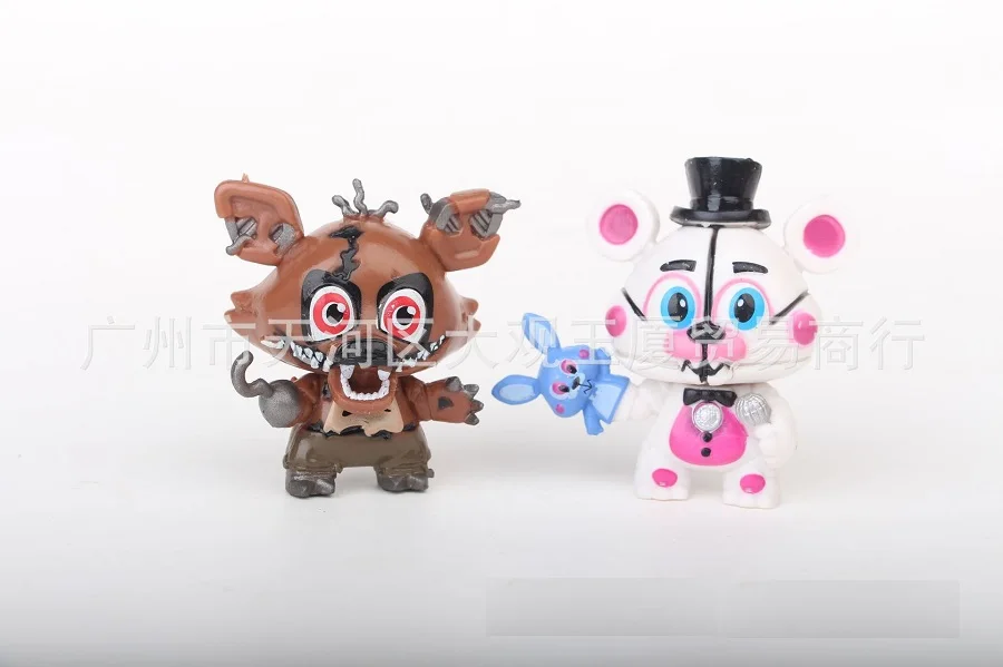 8 шт. Five Nights At Cute Freddy's фигурка игрушки FNAF Бонни и Чика Фокси Фредди Fazbear Медведь