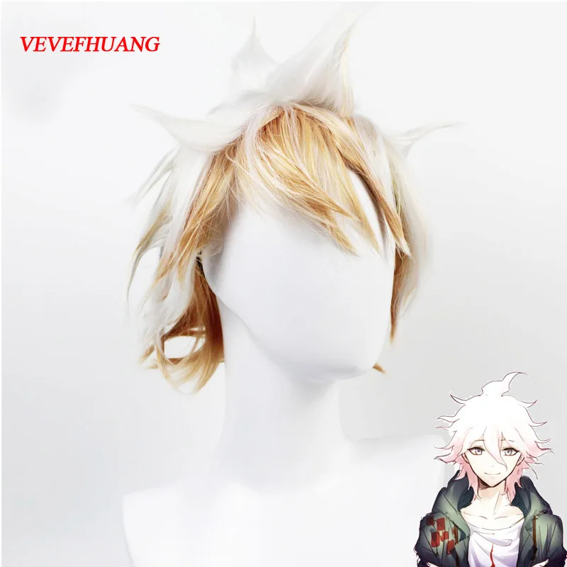 VEVEFHUANG Nagito Komaeda Косплэй парик Супер Danganronpa 2 костюм играть парики костюмы на