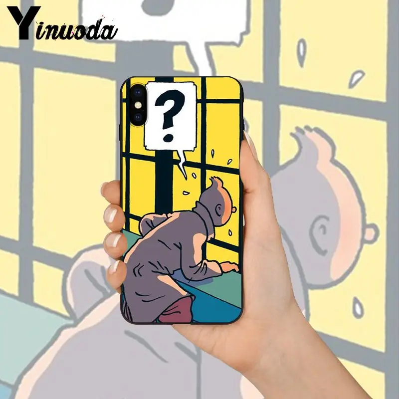 Yinuoda «Приключения Тинтина» Новинка чехол для телефона Fundas чехол для Apple iPhone 8 7 6 6S Plus X XS MAX 5 5S SE XR чехол