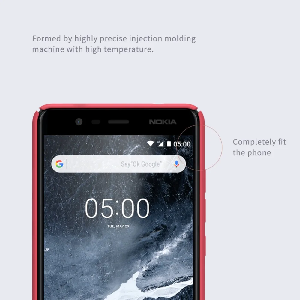 Матовый чехол NILLKIN для Nokia 5,1 из жесткого поликарбоната, пластиковый матовый чехол на заднюю панель, чехол для телефона s для Nokia 5,1 в подарок