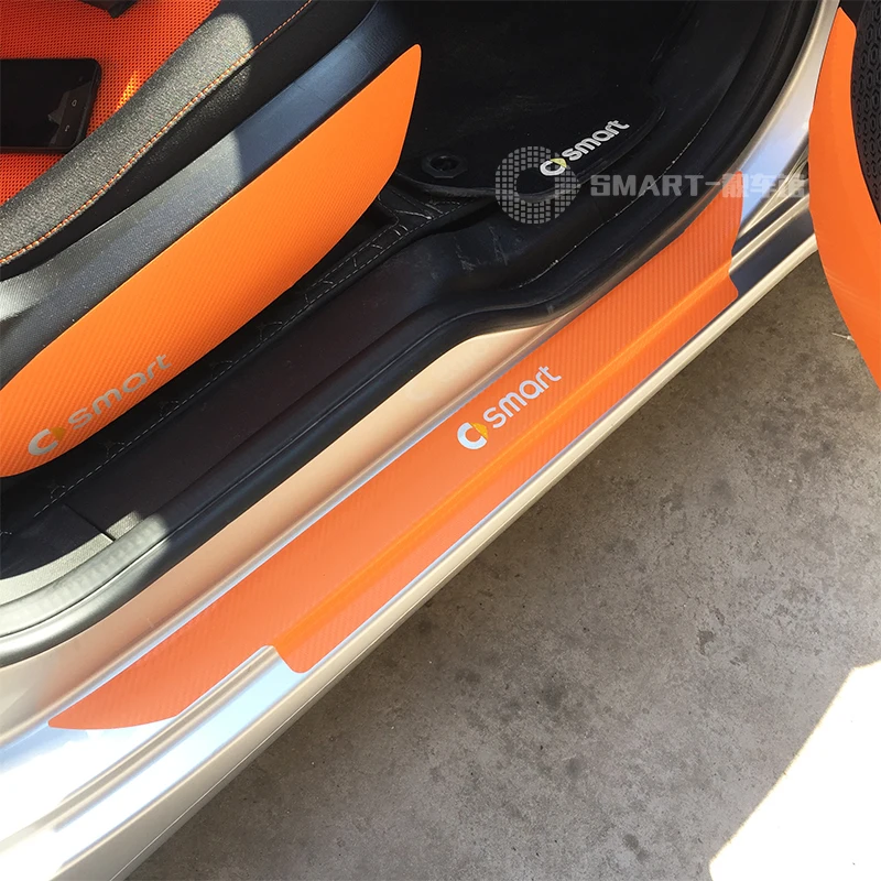 Защитная Накладка на порог для Smart Accessories защитная из углеродного волокна smart fortwo