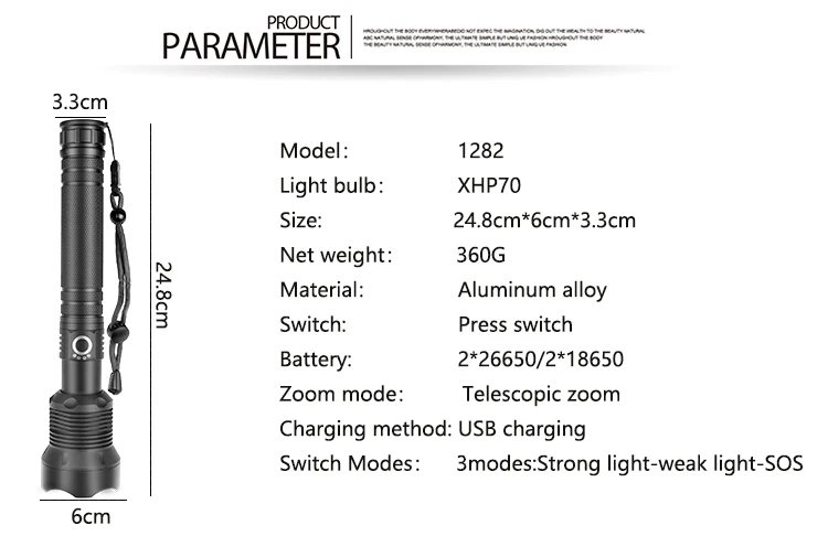 6000лм самый мощный светодиодный фонарик XLamp xhp70.2 usb фонарь xhp70 охотничий фонарик xhp50 18650 или 26650 перезаряжаемый аккумулятор