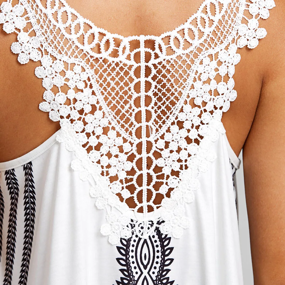 CosMera Cutwork Tribal асимметричное платье с цветочным принтом без рукавов глубоким