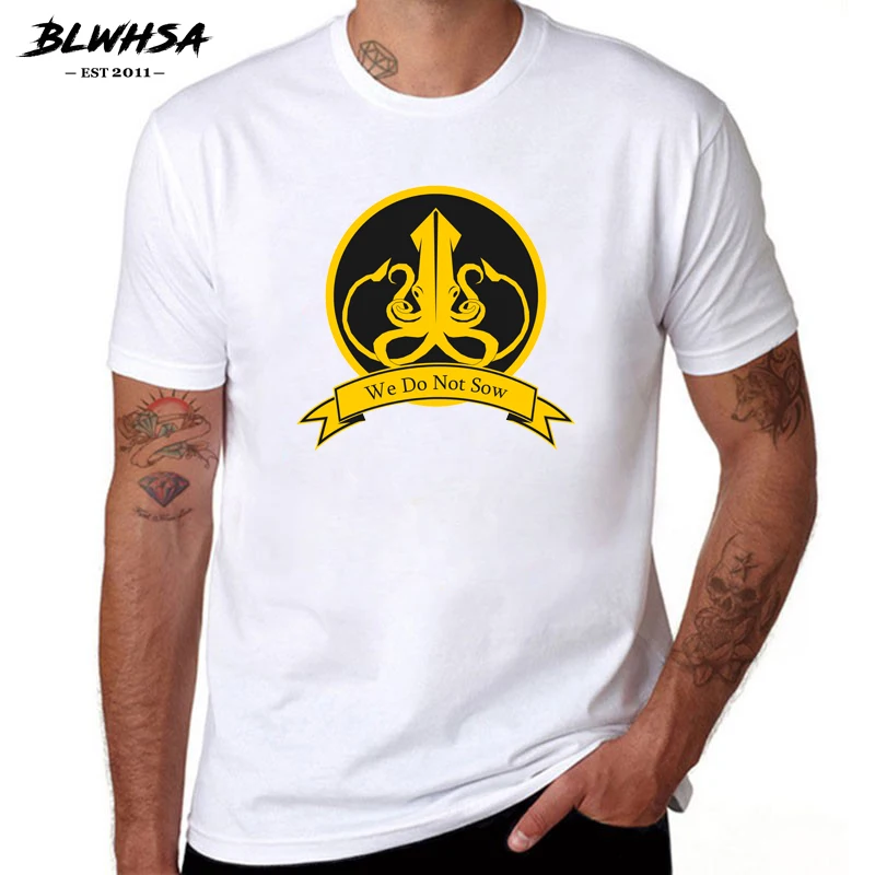 Мужская футболка с коротким рукавом BLWHSA Повседневная надписью The Game Fans|men tshirt|game of