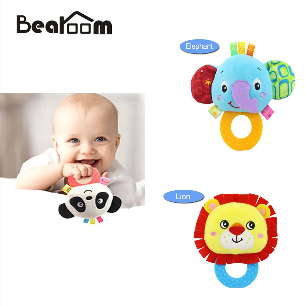 Bearoom милые детские погремушки мобили мягкие игрушки-Прорезыватели в виде