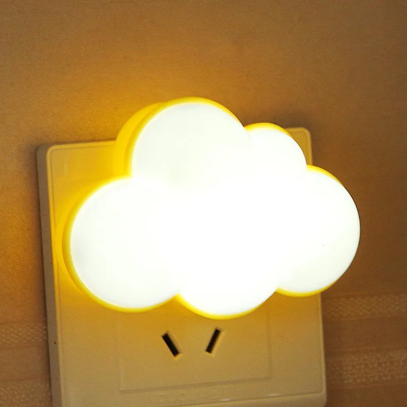 Cloud Woodpow светильник Сенсор Управление мини облако подсолнечника светодиодный ночной Светильник для Темная ночь детей Спальня прикроватная лампа с вилкой ЕС/США - Испускаемый цвет: Cloud