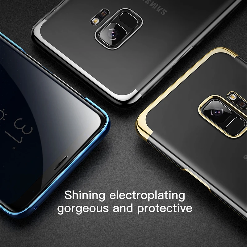 Чехол Baseus для samsung Galaxy S9, роскошный чехол, жесткий пластиковый чехол для samsung Galaxy S9 S9 Plus, Ультратонкий Прозрачный чехол