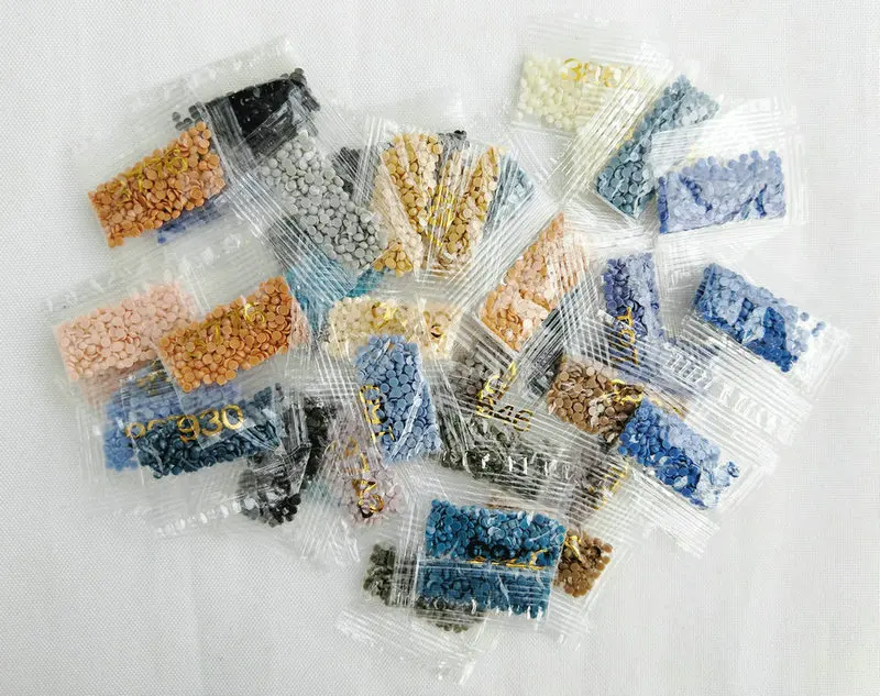 Рукоделие вышивка стразами закат пейзаж круглый горный хрусталь крестиком узор